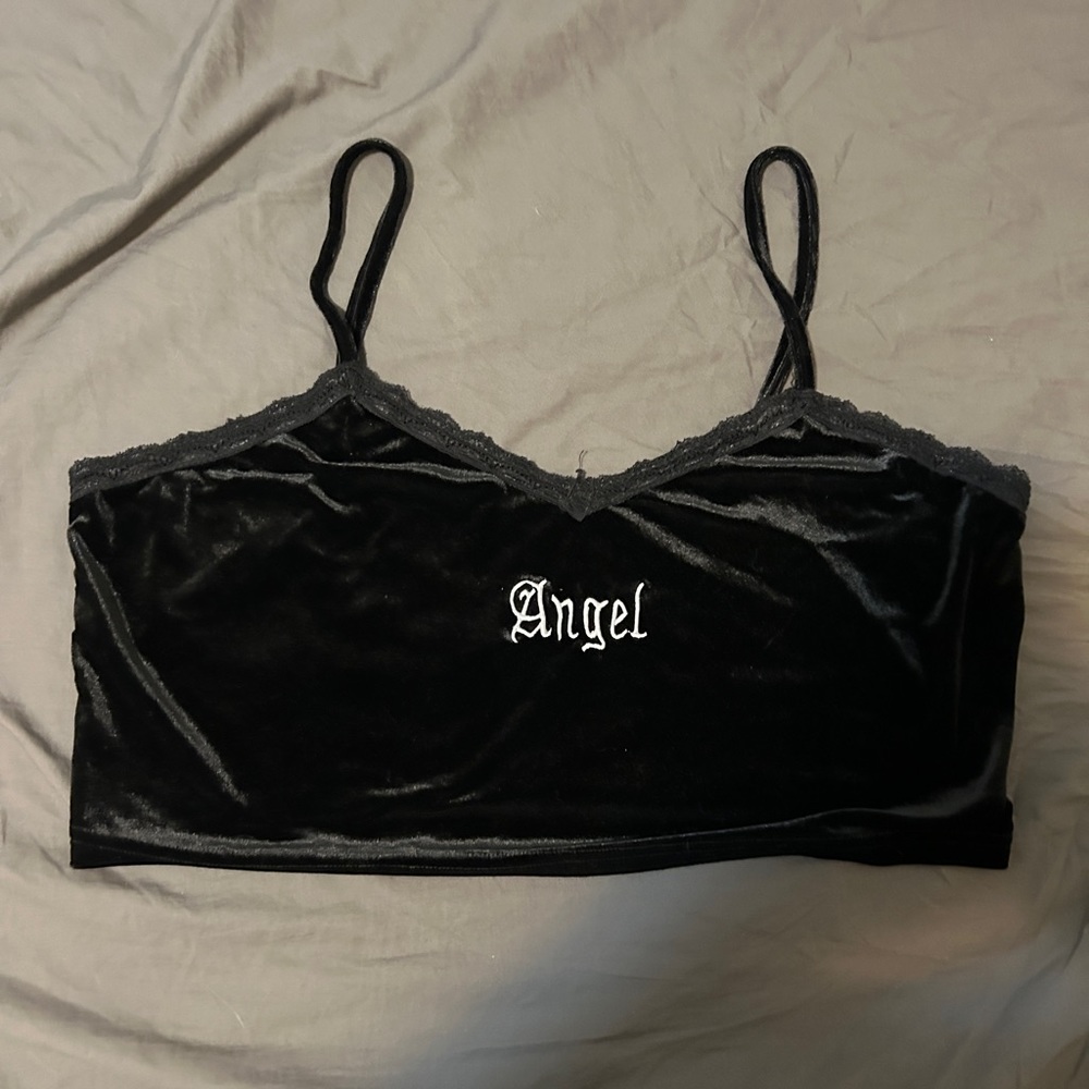 Velvet Cropped Cami